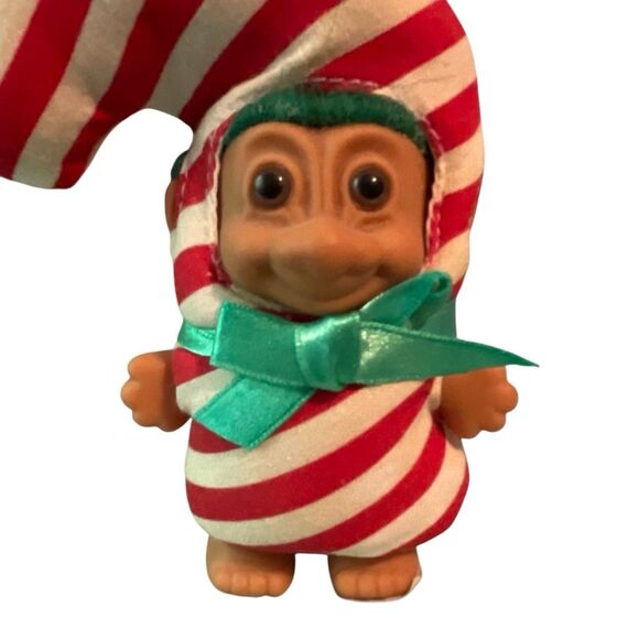 Vintage Candy Cane Candy Cane Russ Troll - Picture 1 of 8